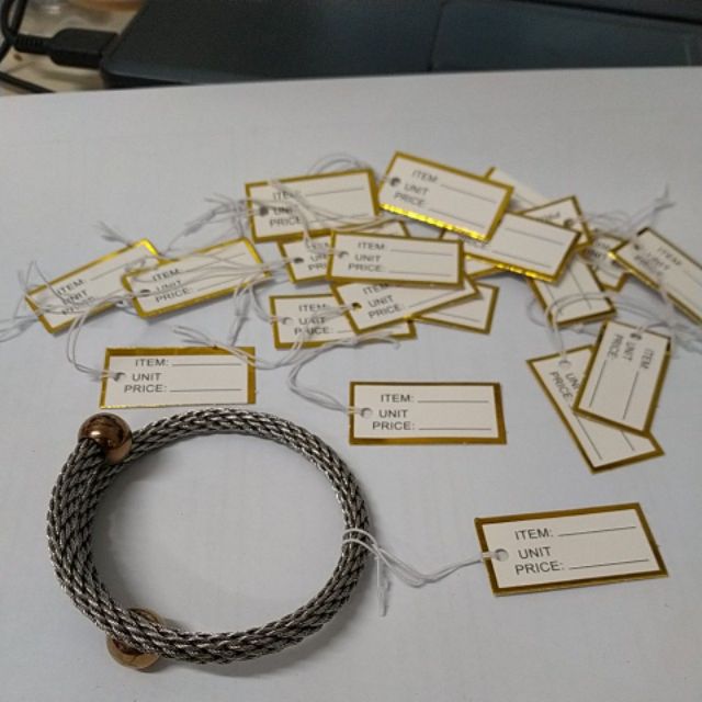 20/50 Tem thẻ ghi giá trang sức , sản phẩm nhỏ-18x36mm