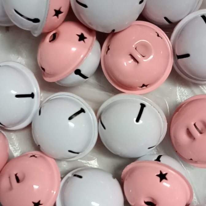 chuông lục lạc to 40mm màu đỏ bóng