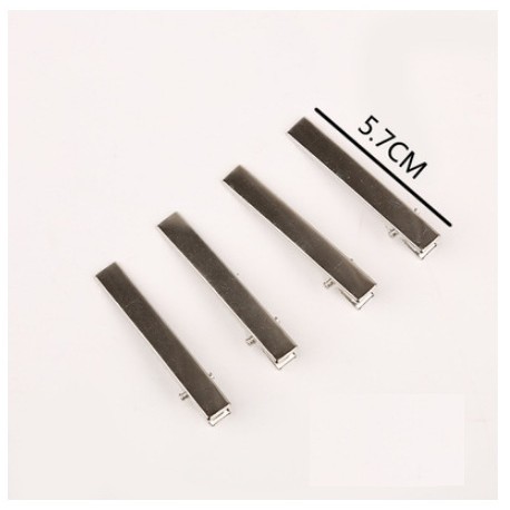 10 cái sườn kẹp tóc mái kiểu cá sấu (đầu vuông)