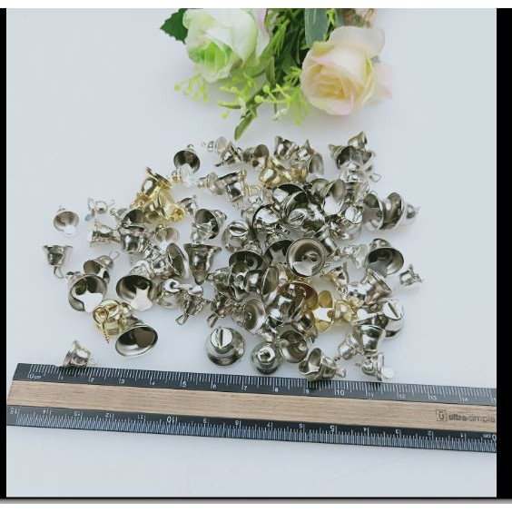 10 chuông trụ size 10-12-14mm làm trang sức, trang trí handmade (p160-26)