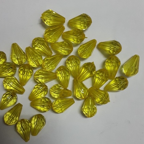 25gam Hạt nhựa hình giọt nước nhiều màu size 8x12mm
