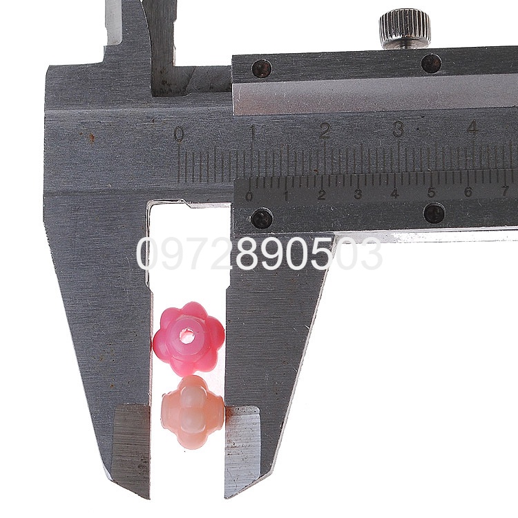 10-50gam hạt nhựa 10mm hình  lồng đèn nhỏ có lỗ xỏ để làm vòng tay, vòng cổ,