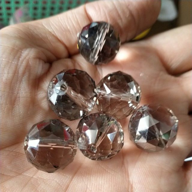 1 viên pha lê tròn & giọt nước dài 75mm  trang trí