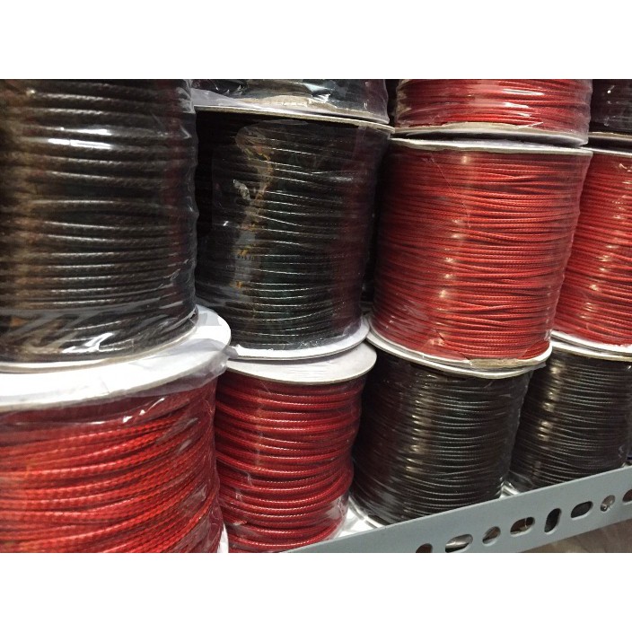 Bó 10m dây sáp da đủ size 0.5-0.8-1-1.2-1.5-2- 2.5-3-3.5-4mm