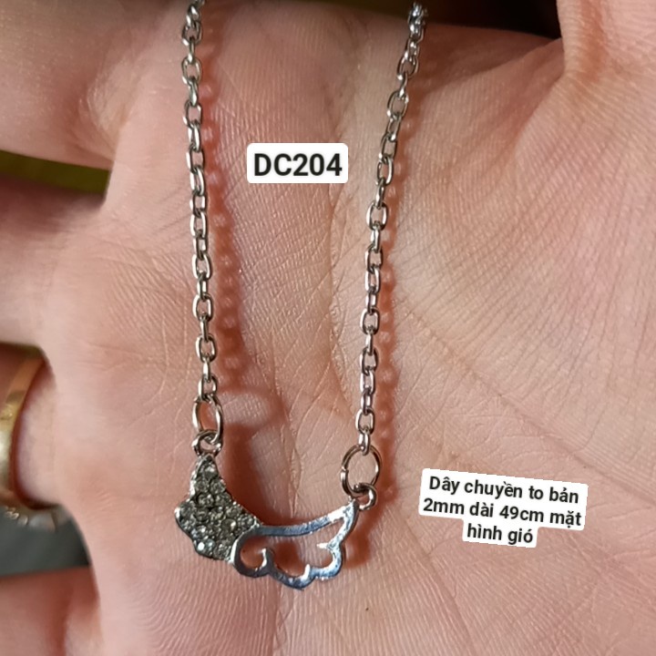 Dây chuyền thời trang xích màu bạc :DC201->DC214