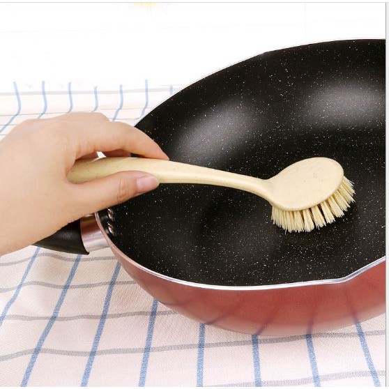 Bàn chải lúa mì chà xoong nồi chóng dính 22cm