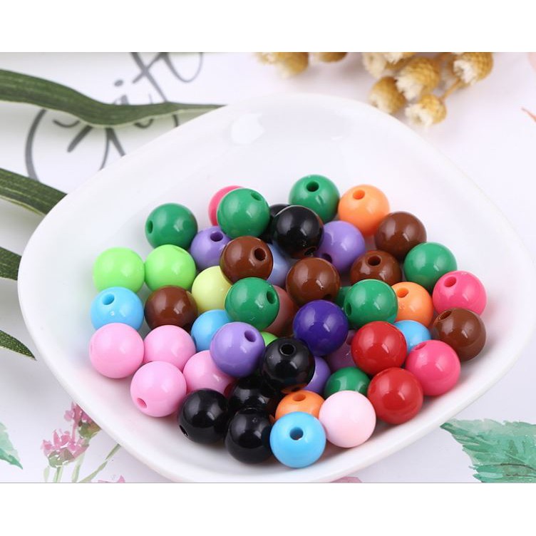 25gam hạt nhựa tròn đủ màu size 6- 8-10-12-14-16-18-20mm