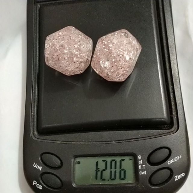 12gam hạt nhựa đa giác nức kim tuyến 20mm