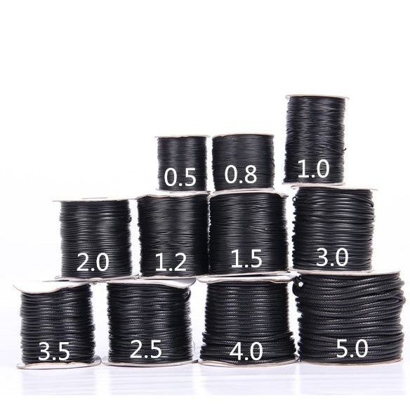 1 Cuộn dây sáp da đủ size 0.5-0.8-1-1.2-1.5-2-2.5-3-3.5-4mm