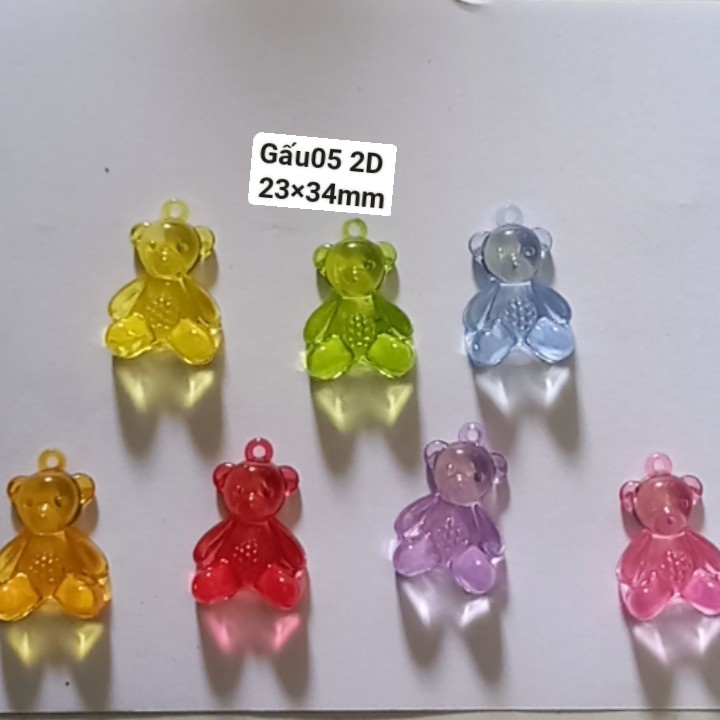 Gấu nhựa, hạt nhựa hình gấu