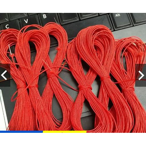bó 10met dây dù cực mảnh & cứng 0.5- 0,6mm có lõi màu đỏ,trắng -p98