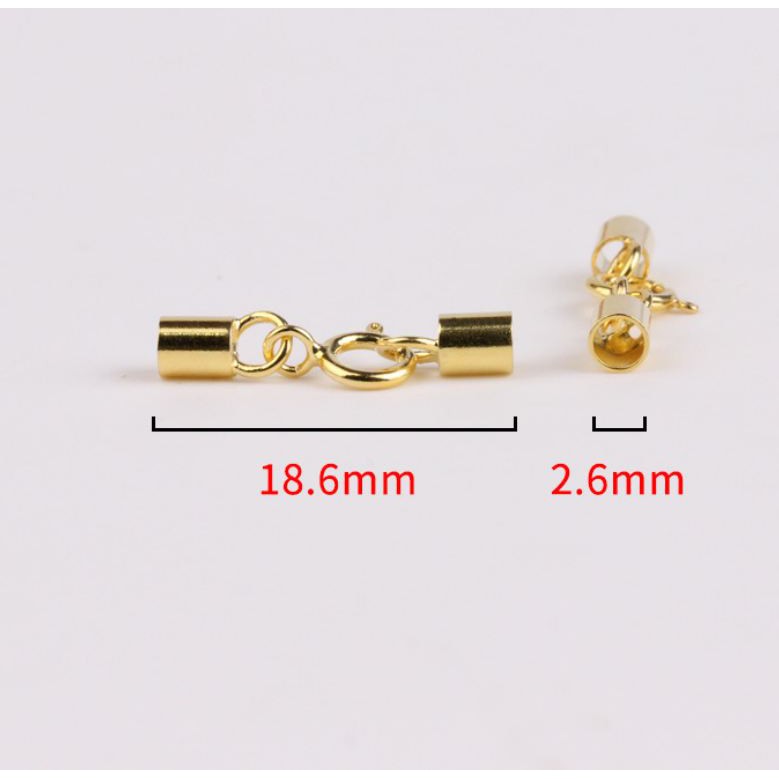 1 set chốt đầu dây +khóa bạc 925