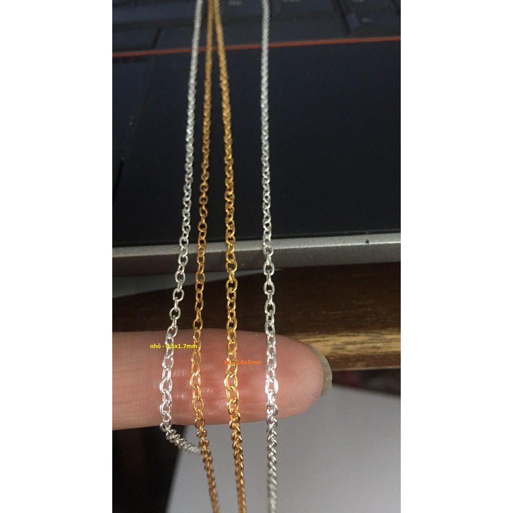 1-5met xích chữ O to bản 1.7& 2mm-XS200