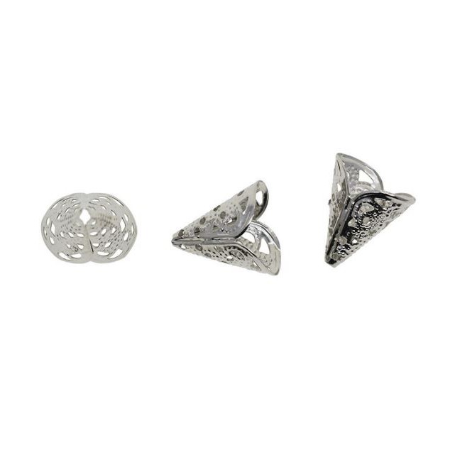 10 cái Charm Hoa hình nón 16X16mm ốp hạt làm Bông Tai ,Vòng Cổ, Trang Sức