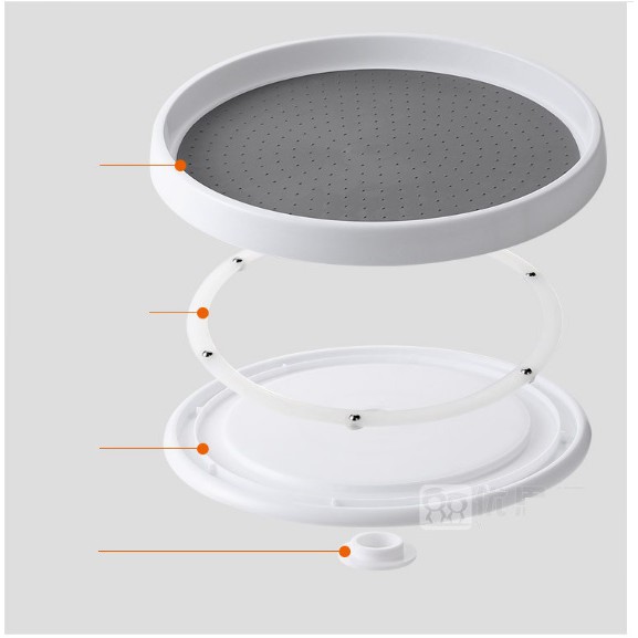 Kệ xoay để đồ dùng, mỹ phẩm, đựng gia vị tiện dụng có thể xoay tròn