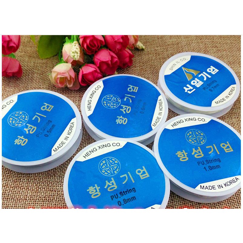 Dây cước thun Hàn Quốc loại tốt xỏ vòng hạt size 0.5-0.6-0.7-0.8 & 1mm