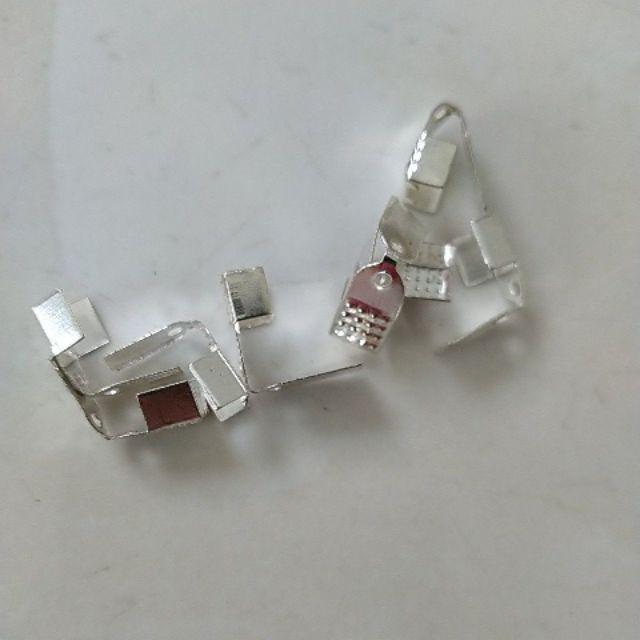 50 Kẹp 3 lá khóa nối đầu dây làm vòng 3/4/5/6mm