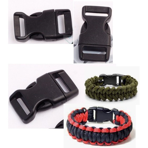 khóa cài vòng paracord, túi xách, balo 23x40mm