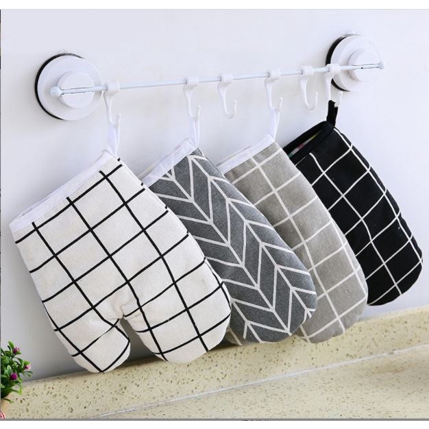 Găng Tay Làm Bánh/ Lò Nướng Nhấc Nồi Chất Liệu Dày Chống Nóng tốt, Bao tay vải   chống nóng p191-122 (1 chiếc)