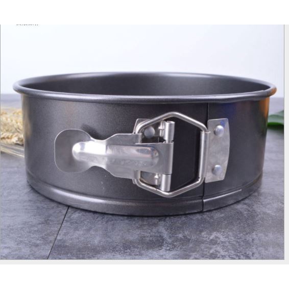 BỘ 3-6 KHUÔN BÁNH TRÒN ĐẾ RỜI CHỐNG DÍNH CÓ KHÓA nhiều size để chọn