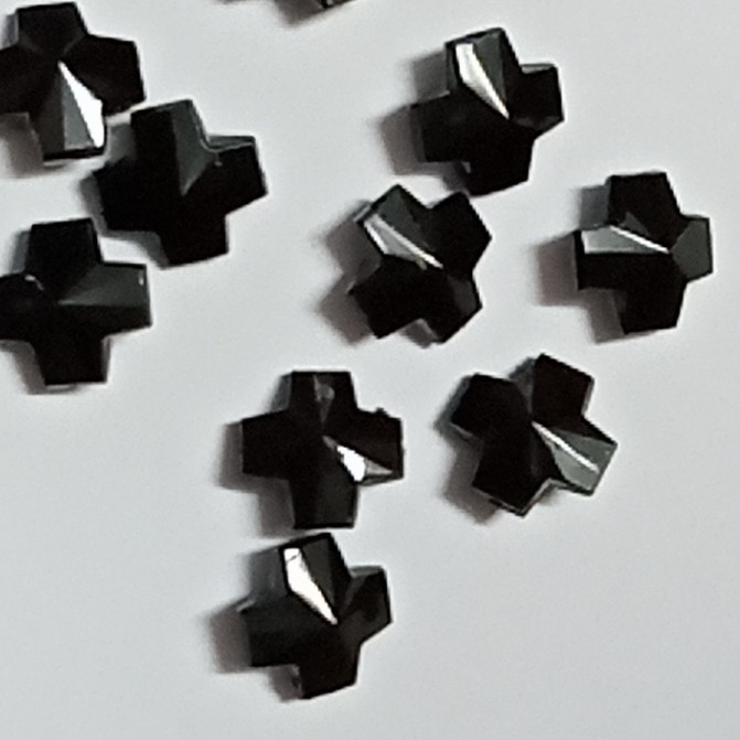 2-10 Thánh Giá nhựa dùng Trang Trí size 11x14mm