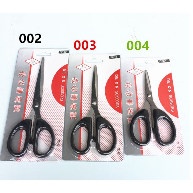 Kéo văn phòng, cắt giấy làm thủ công thép không rỉ 12/14/16cm S002-S003-S004