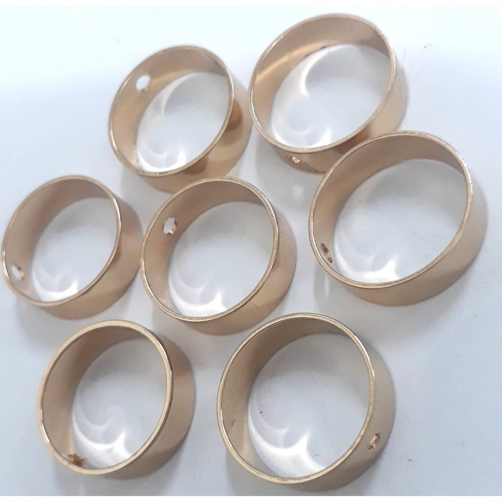 5 khoen lỗ bằng đồng mạ trang trí hạt size 10-12-16mm