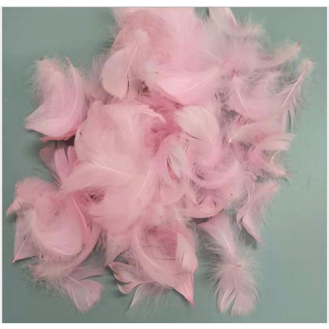 Lông vũ gói 7gam đủ màu dài 4-10CM (khoảng 80-90 cái)