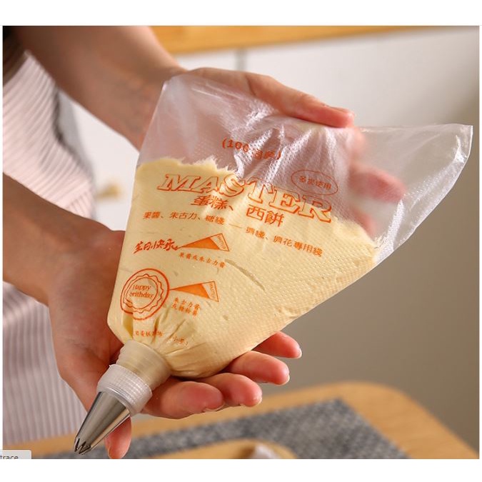 10 Túi bắt bông kem nhựa đủ size nhỏ ,trung, lớn vỏ sần chống trơn tuột Master p191-175-176-177