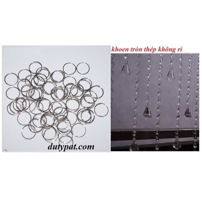 Khoen tròn thép không rỉ gói 100 cái