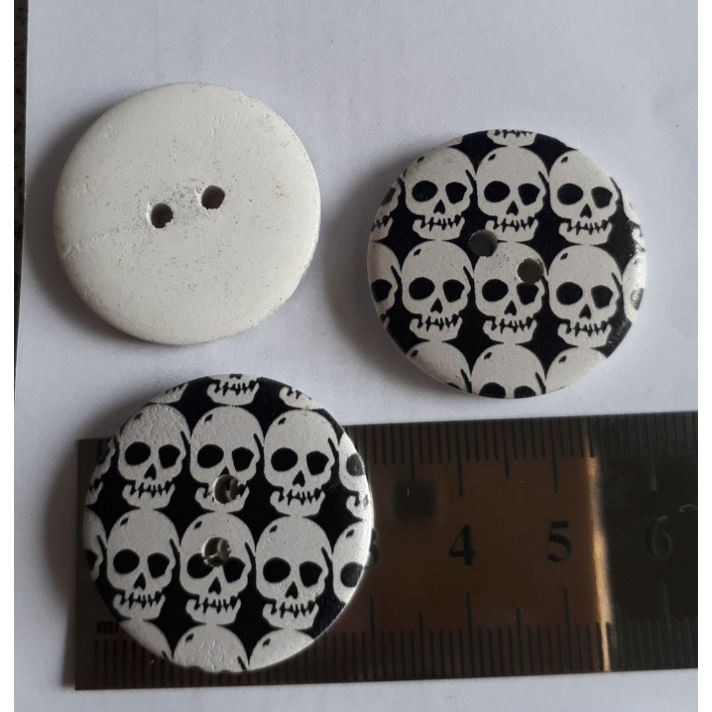 5 Hạt nút gỗ, cúc gỗ nhiều mẫu (#P124-94-T04)