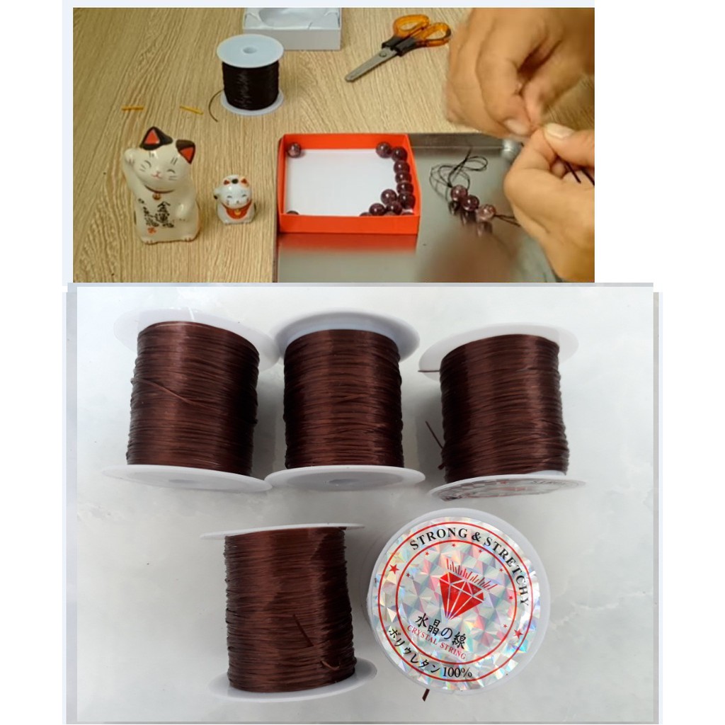 combo 5 cuộn dây cước lụa thun đủ màu (chỉ 7k/1 cuộn)