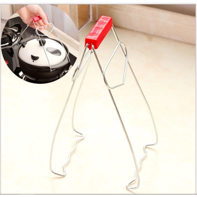 Kẹp gắp bát, đĩa, xoong, nồi, vỉ hấp chống nóng inox p191-4