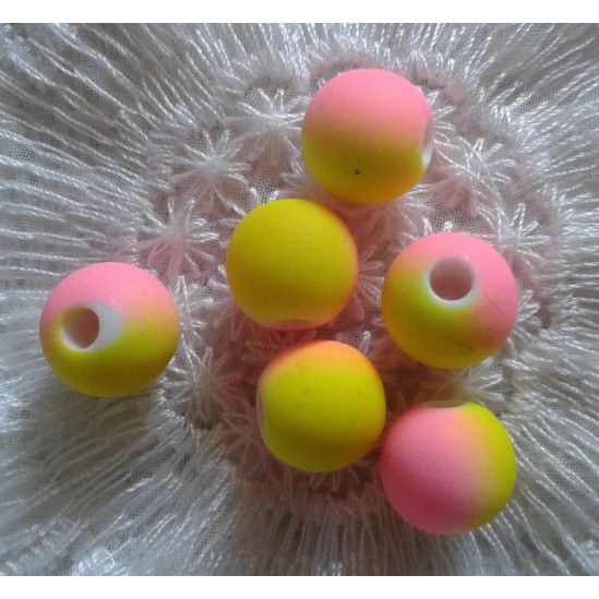 25gam hạt nhựa mặt nhám nhiều màu 10mm