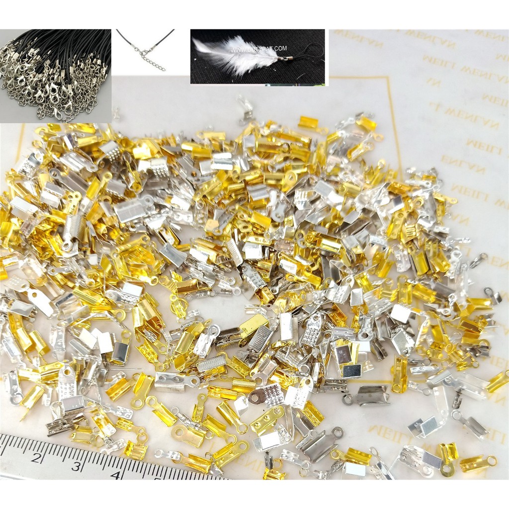 gói 5gam kẹp đầu dây làm vòng cổ, vòng tay nhiều size