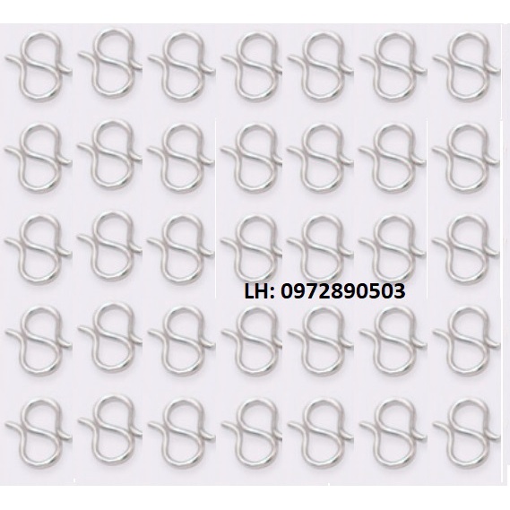móc khóa chữ M, chữ W, chữ S làm trang sức vòng tay, vòng cổ
