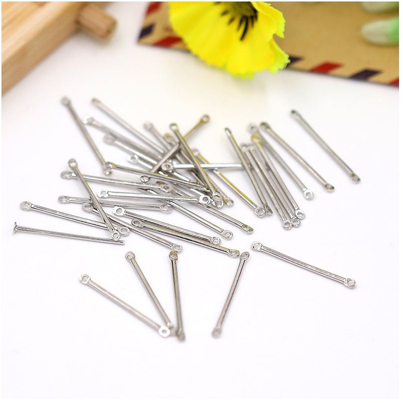 10 Que nối tròn hai đầu khuyên taiđủ size 1.5-2-2.5-3-3.5-4-4.5-5cm