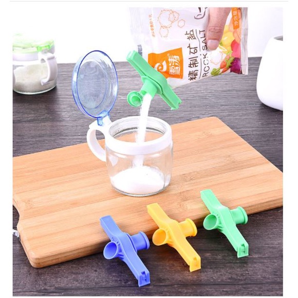 Kẹp Miệng Túi Gói Thực Phẩm có nắp- Kẹp Khóa Kín Bảo Quản Thức Ăn, Bim Bim, Gia Vị, Bánh Kẹo p191-2