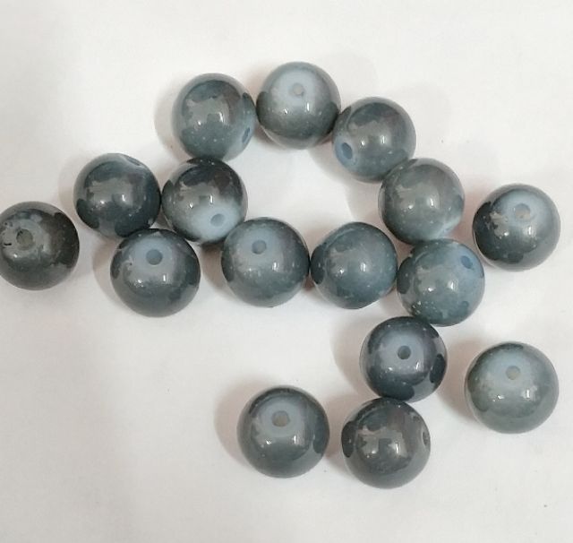 Gói 50-100 gam hạt đá thủy tinh xám 10mm