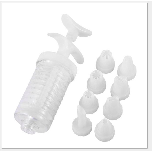 Bộ dụng cụ 8 Món Làm Bánh  trang trí bánh Kem ,Bánh Cookie , bánh qui, đuôi bắt bông kem p191-112