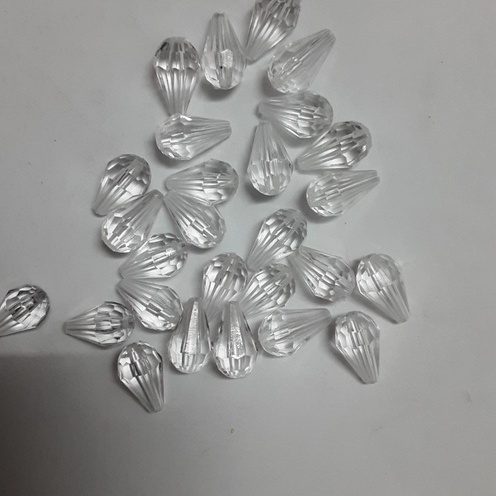 25gam Hạt nhựa hình giọt nước nhiều màu size 8x12mm