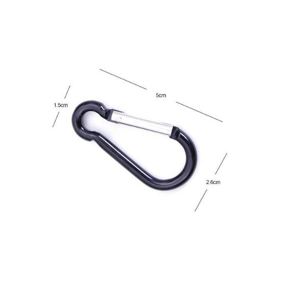 Móc khóa carabiner hình bầu chữ D (p168-3) , móc khóa chai nước, khóa ba lô, khóa hợp kim nhôm ,khóa nhanh