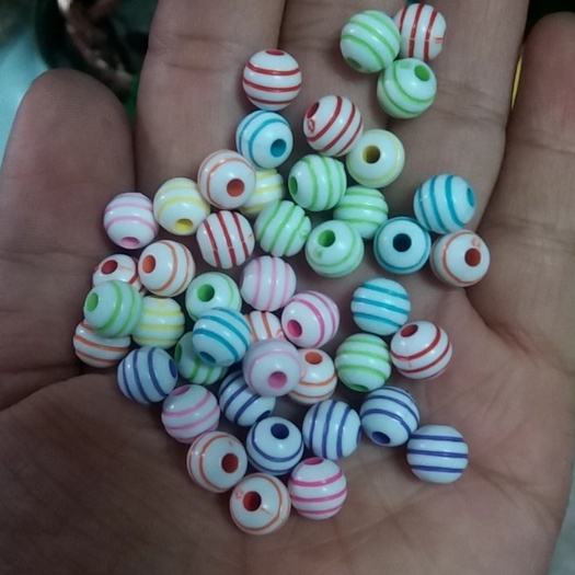 10gamHạt nhựa hình quả trám 8/10/14mm