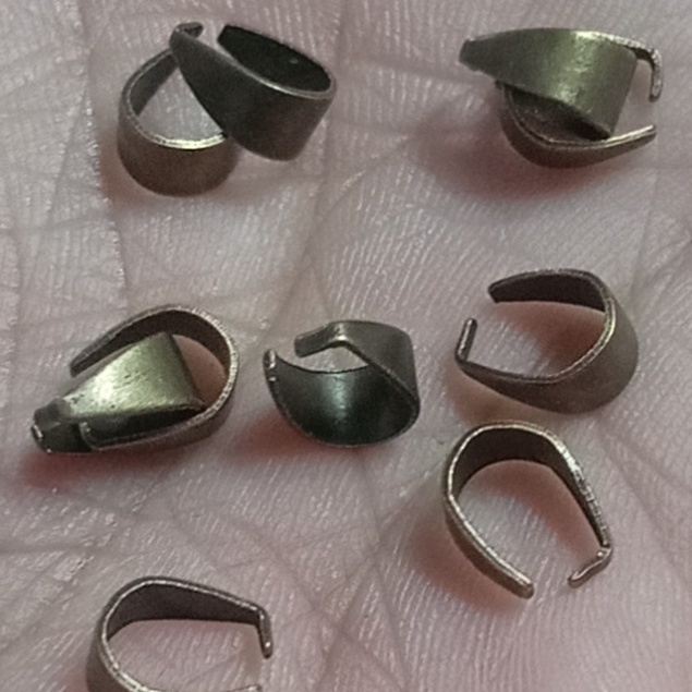 10 kẹp móc treo mặt dây chuyền nhiều màu nhiều size để chọn