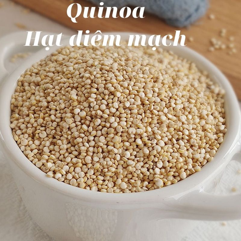 Hạt Diêm Mạch Quinoa trắng làm sữa hạt, làm nhiều món khác nhau