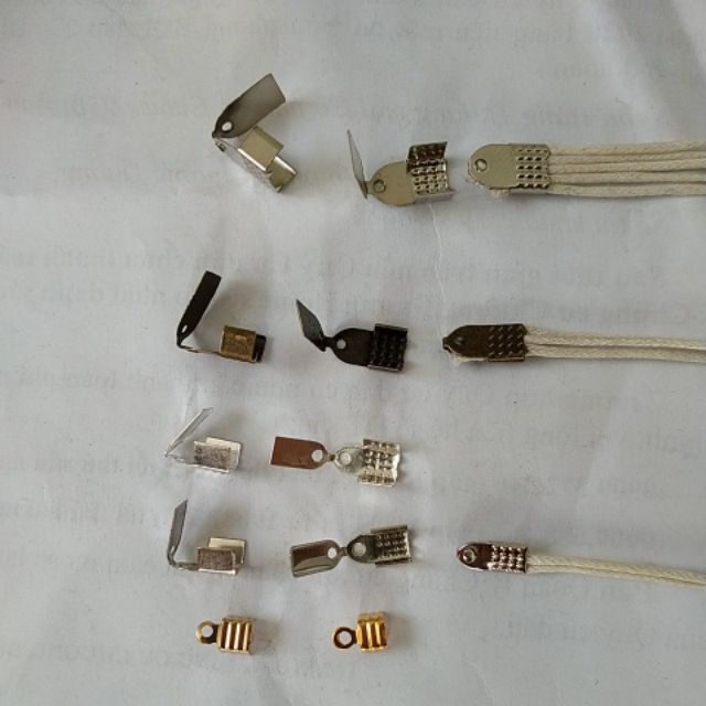 50 Kẹp 3 lá khóa nối đầu dây làm vòng 3/4/5/6mm