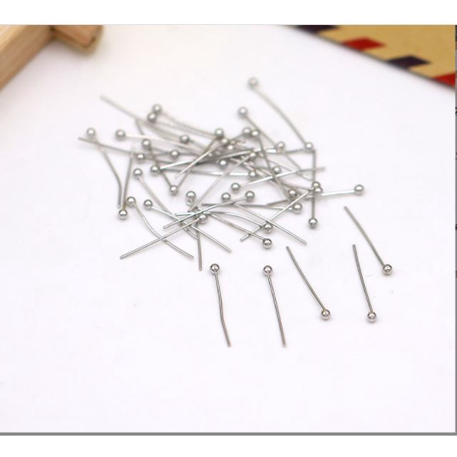 kim xỏ cườm đuôi bi 0.5x30mm