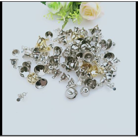 10 chuông trụ size 10-12-14mm làm trang sức, trang trí handmade (p160-26)