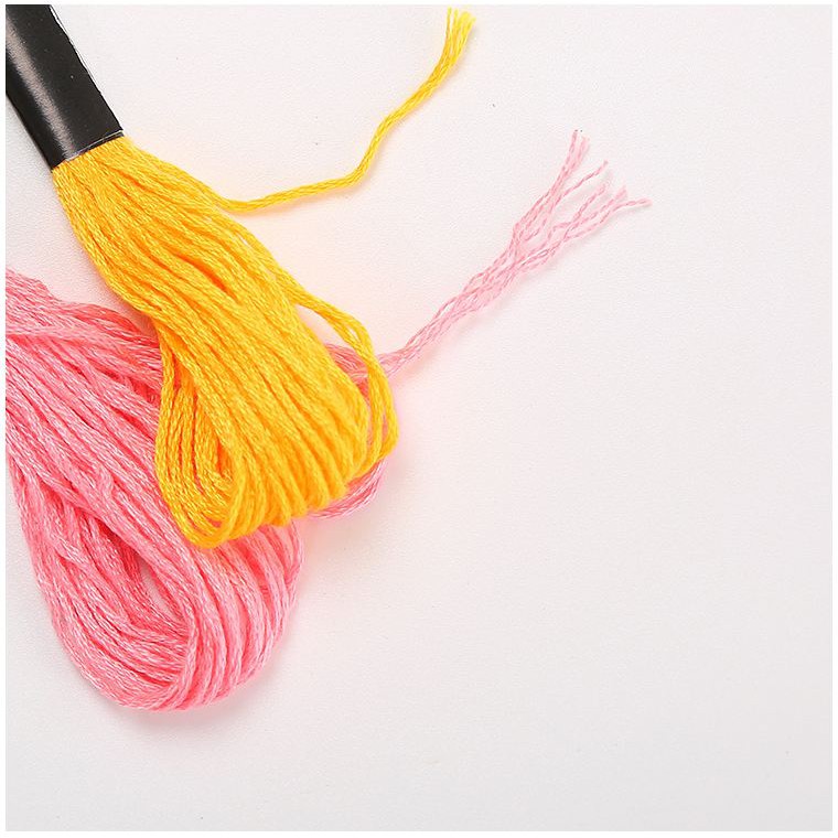 Gói 100 tép chỉ thêu cotton 100 màu khác nhau