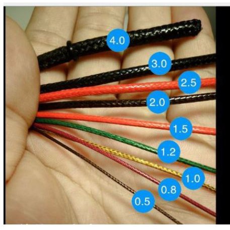 Dây sáp bóng Hàn quốc 0.5mm (bó 10 met)
